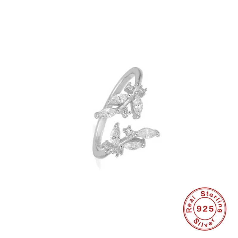 Adjustable Snake Silver Ring