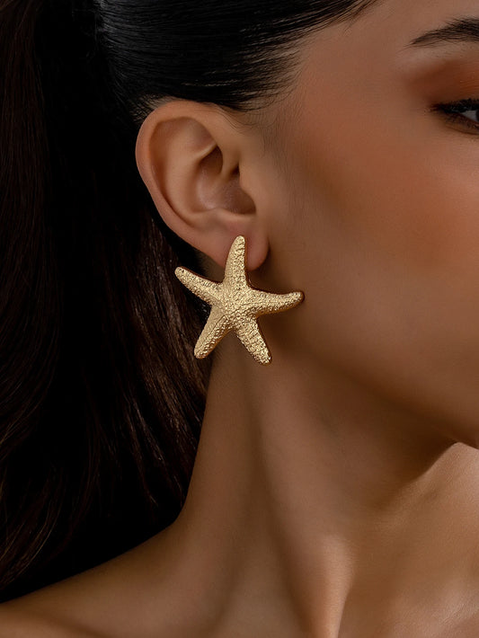 Summer Starfish Stud Earrings
