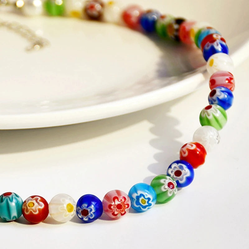 Bohemian Glass Bead Necklace