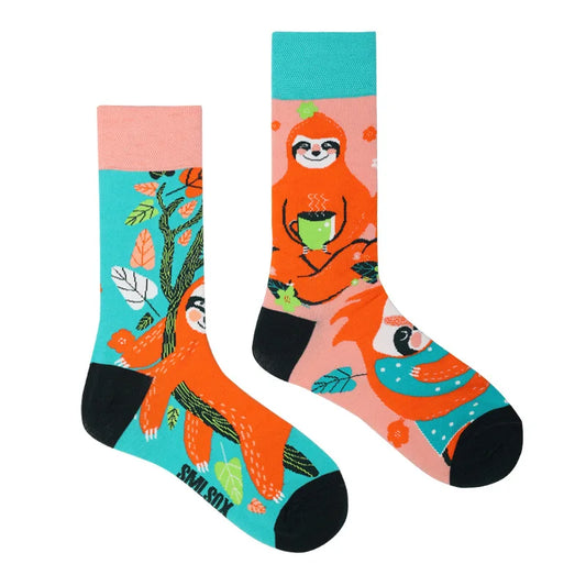 1Pair Man Women Socks Original AB Tide Socks Medium High Tube Colorful Socks Flowers Fruits Candy Cake Cotton Socks Unisex Socks
