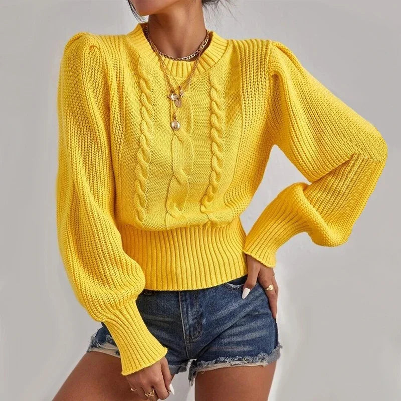 Loose Lantern Sleeve Sweater