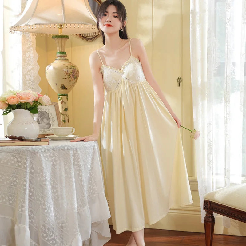 Embroidered Lace Princess Nightdress