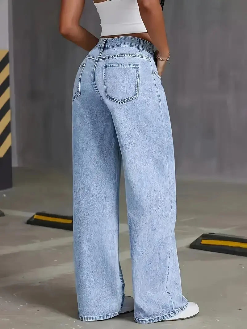 Baggy Straight Denim Jeans