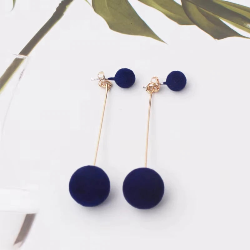 Blue Butterfly Drop Earrings