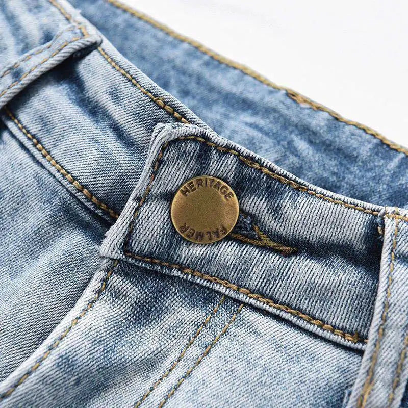 Slim Flare Ankle Jeans