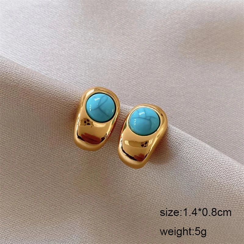 Blue Butterfly Drop Earrings