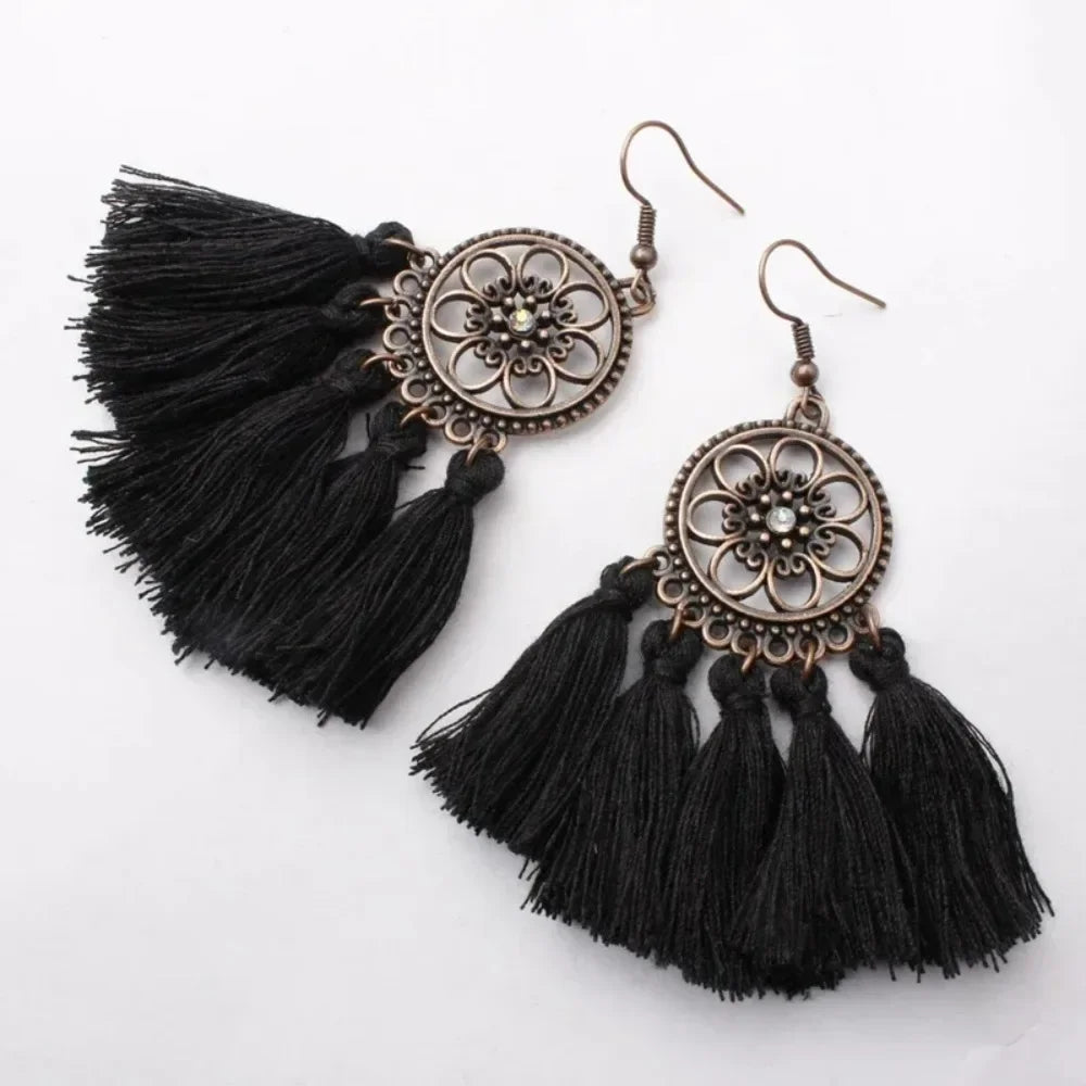 Bohemian Tassel Drop Earrings