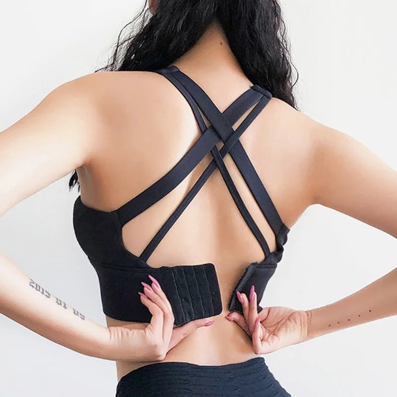 Open Back Sports Bra