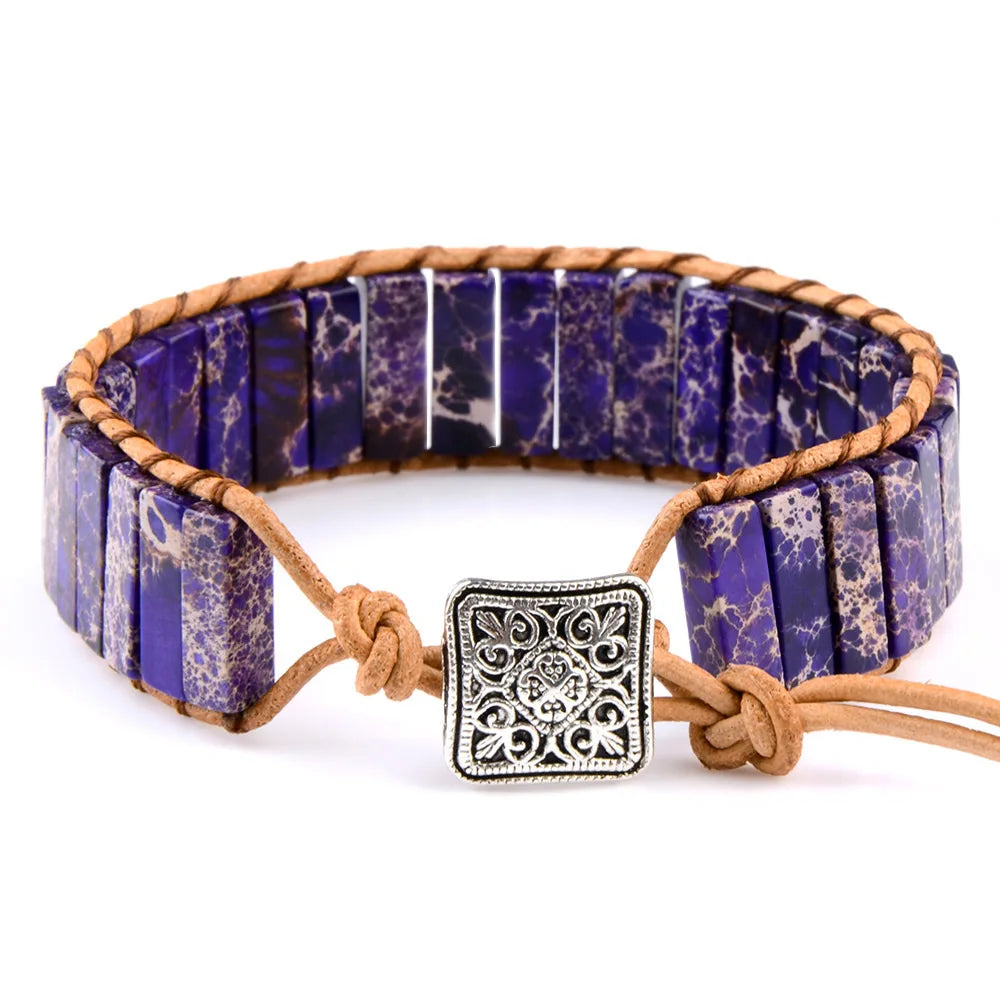 Natural Stone Wrap Bracelet
