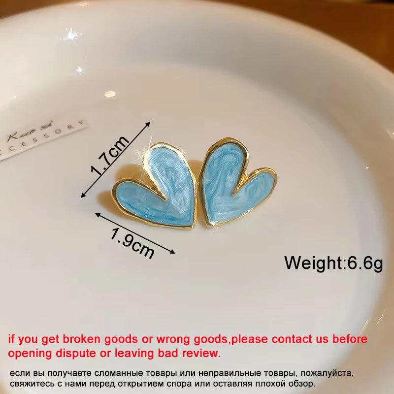 Blue Butterfly Drop Earrings