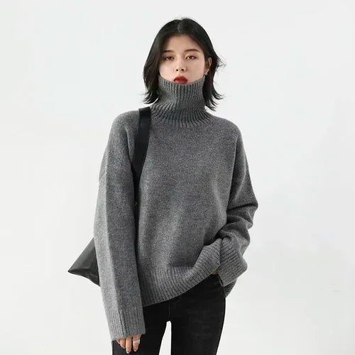 Korean Turtleneck Knit Sweater