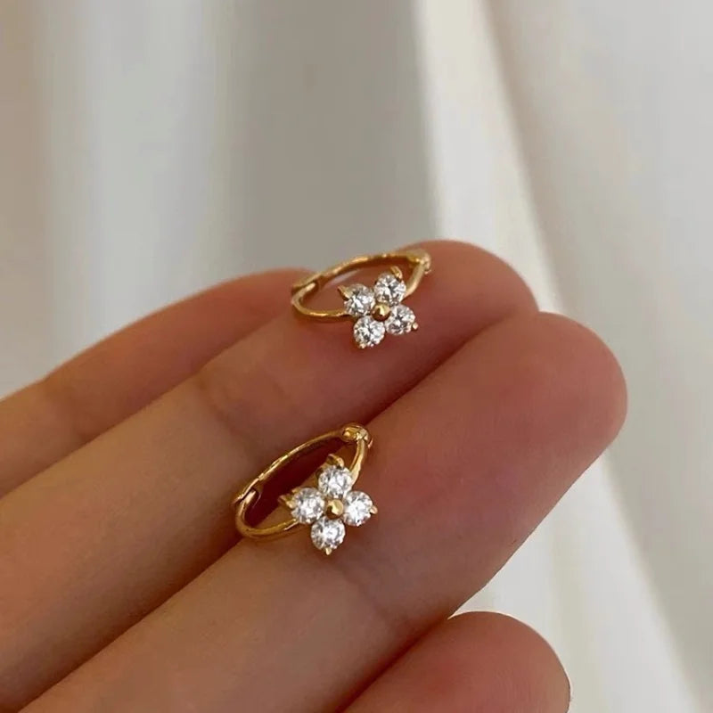 Gold Plated Zircon Studs