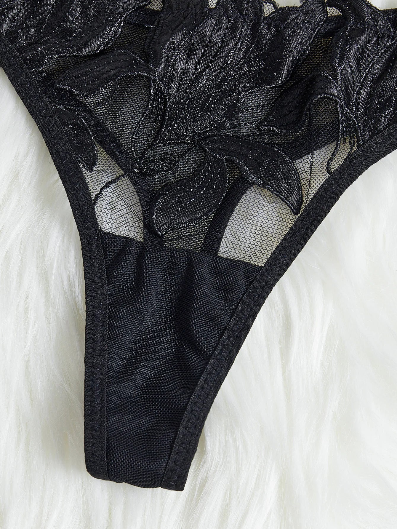 Floral Lace Brief Set