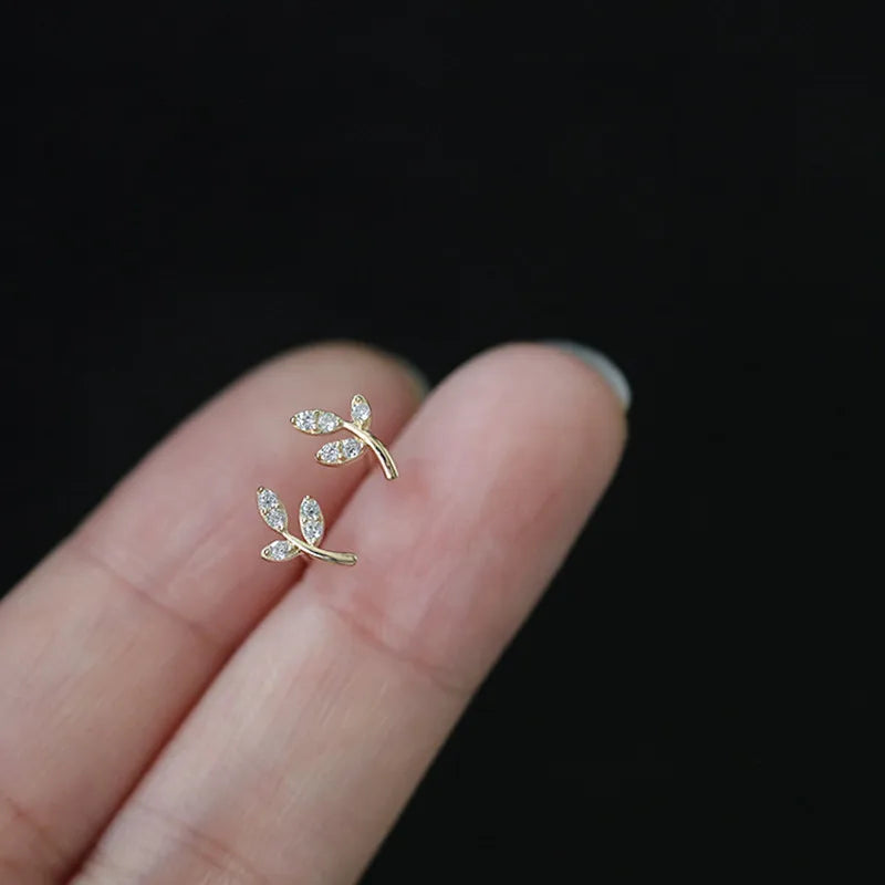 Gold Plated Zircon Studs
