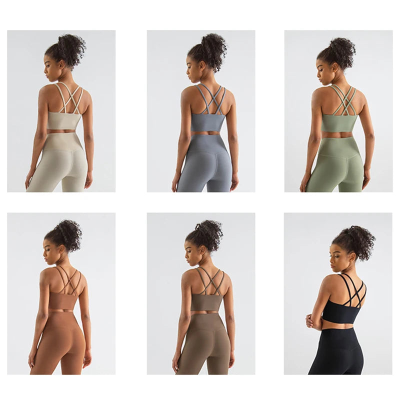 Cross Back Sports Bra