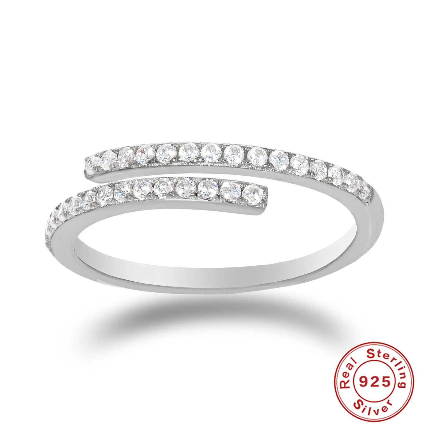 Adjustable Snake Silver Ring