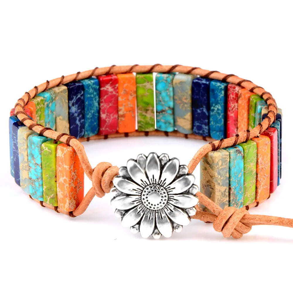 Natural Stone Wrap Bracelet
