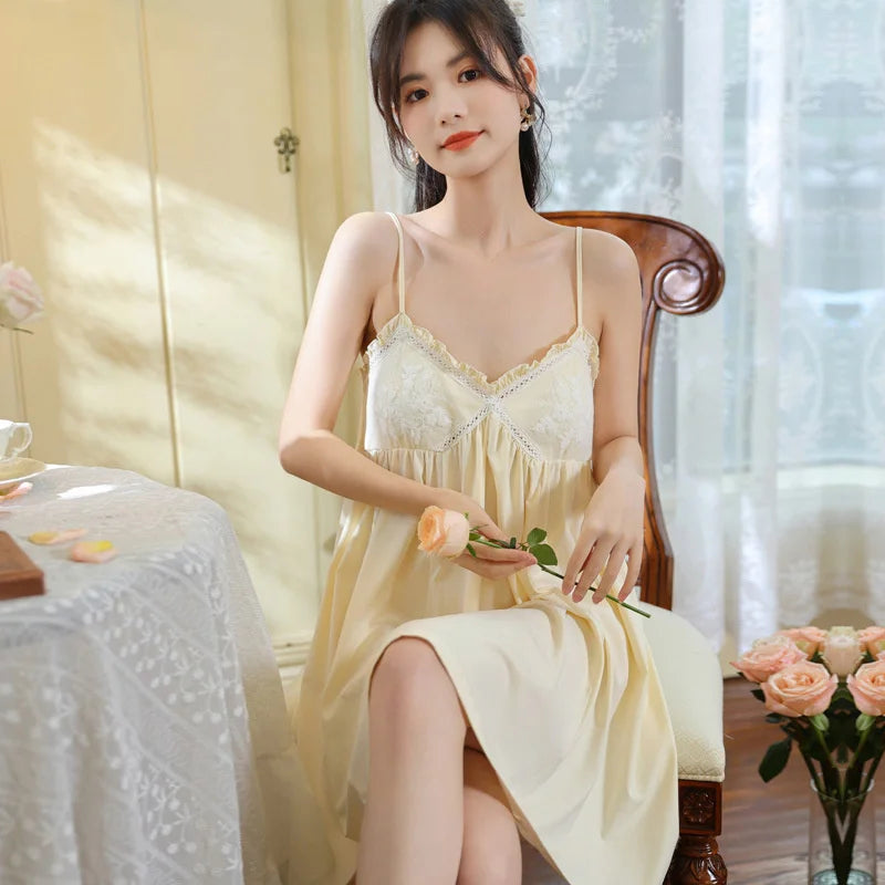 Embroidered Lace Princess Nightdress