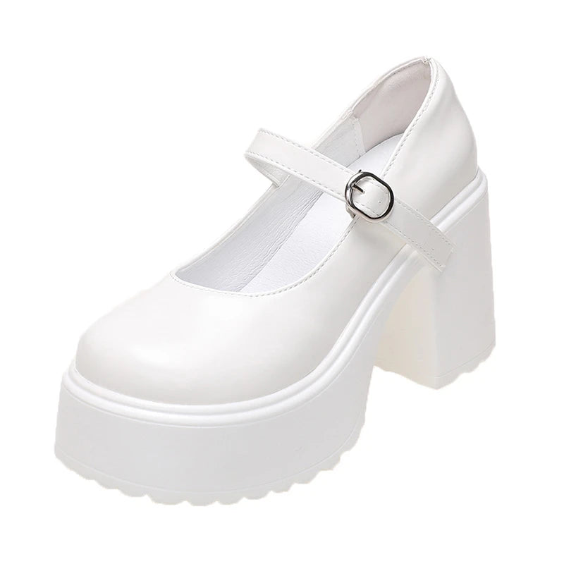 Chunky Mary Jane Pumps