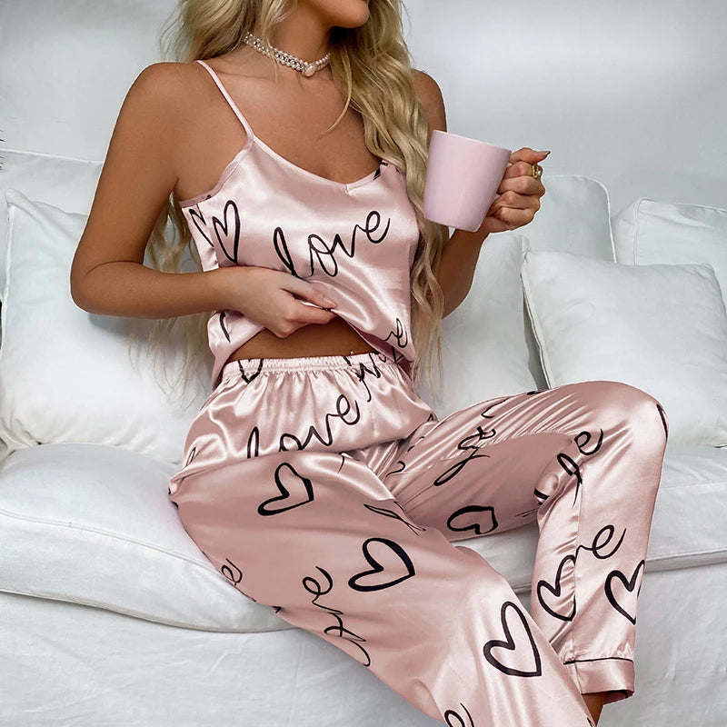 Satin Cami Pajama Set
