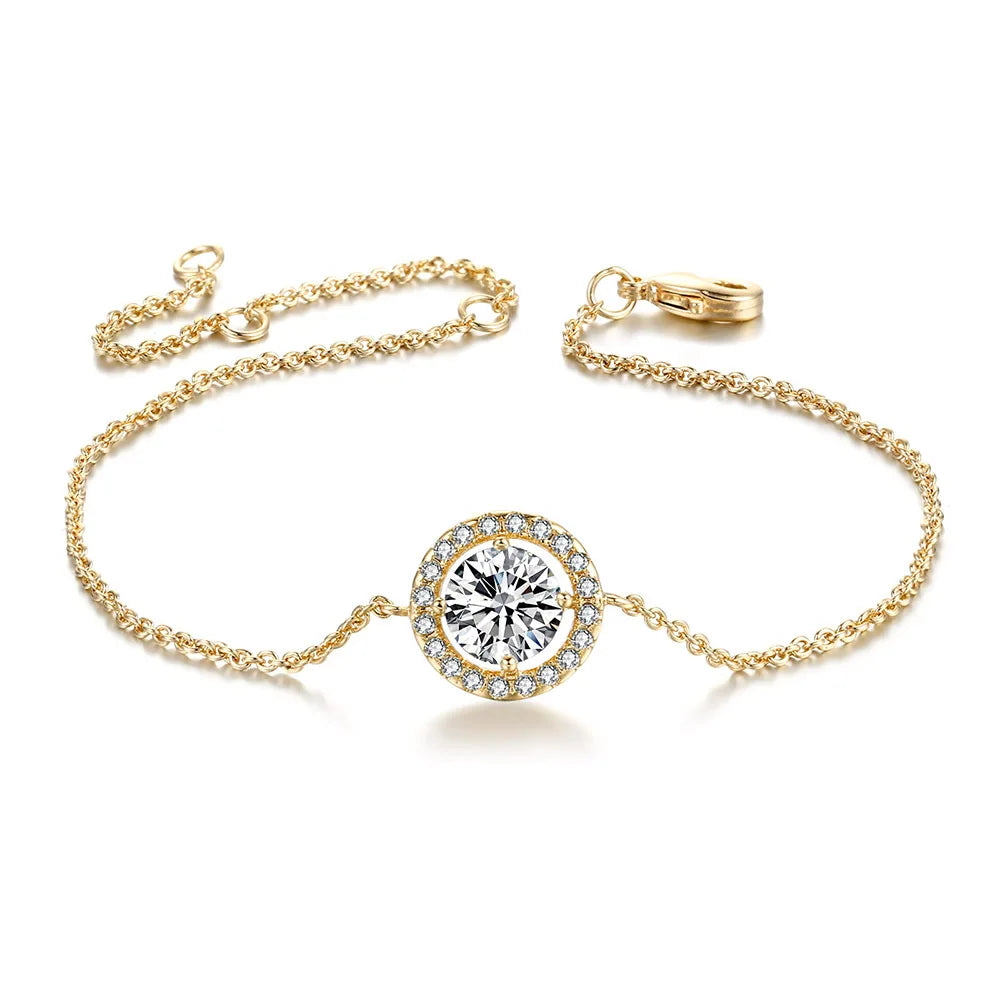 Zirconia Rose Gold Bracelet