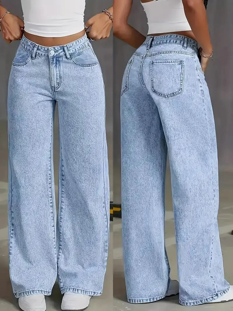 Baggy Straight Denim Jeans