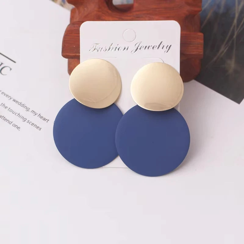 Blue Butterfly Drop Earrings
