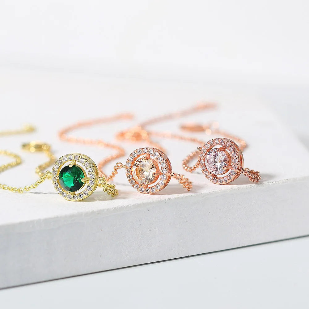 Zirconia Rose Gold Bracelet