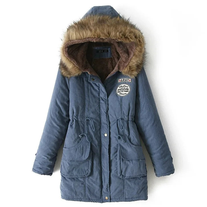Thickened Hooded Winter Parka
