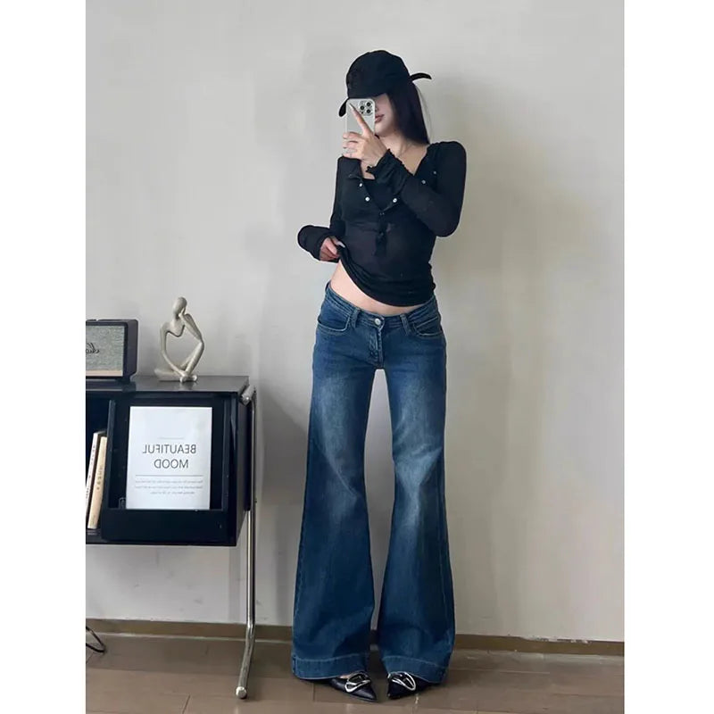 Low Waist Flare Jeans