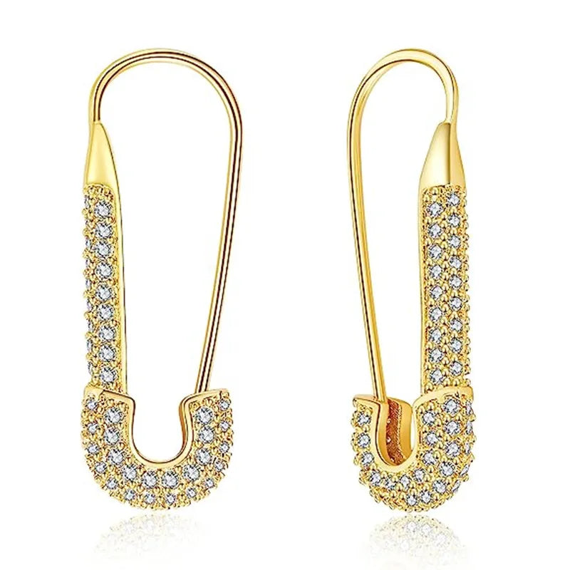 Paper Clip Hoop Earrings