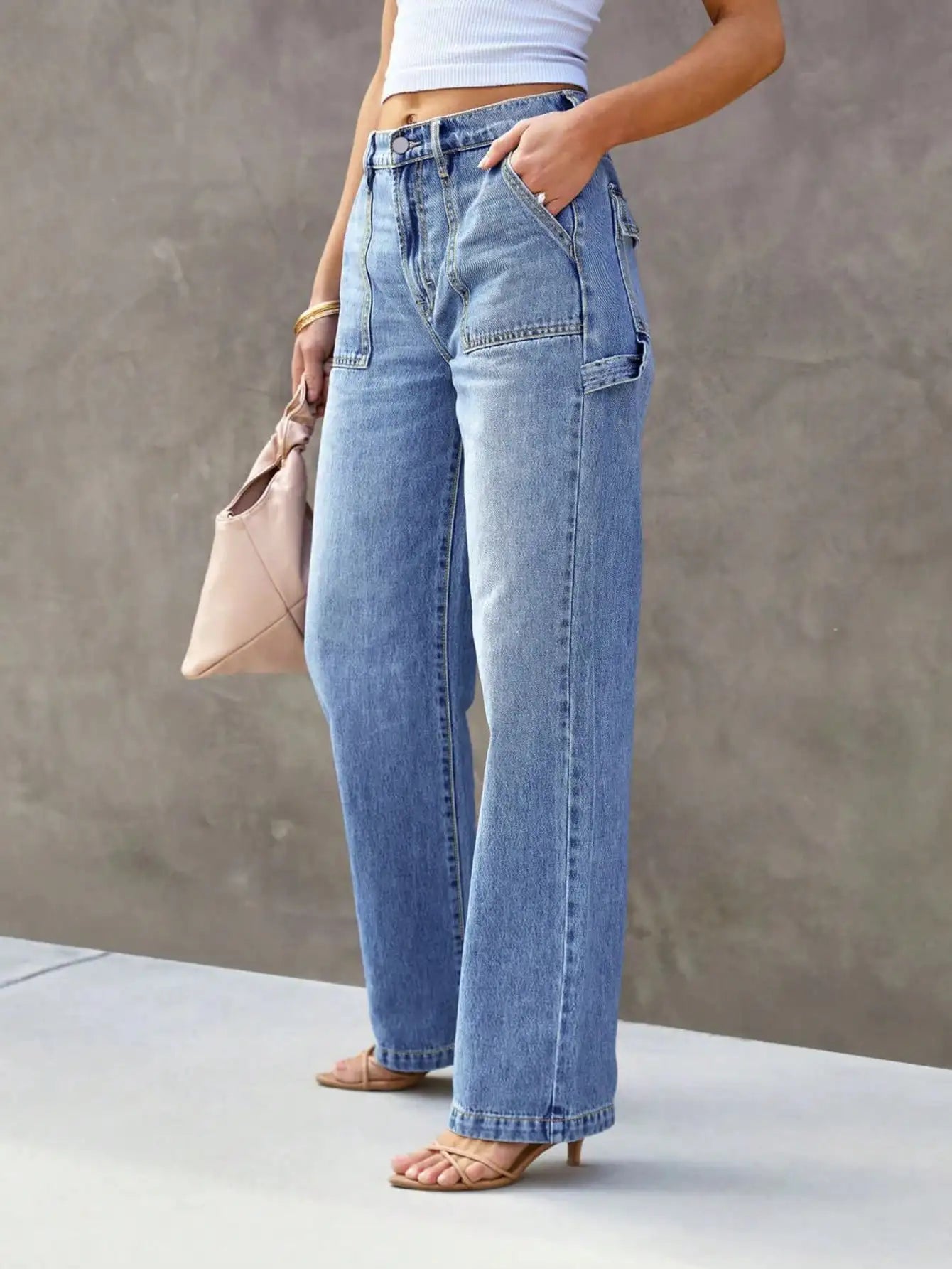 Light Blue Wide Jeans
