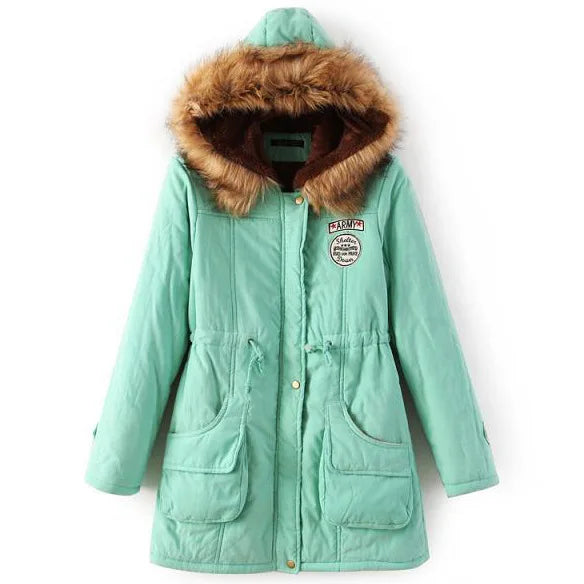 Thickened Hooded Winter Parka
