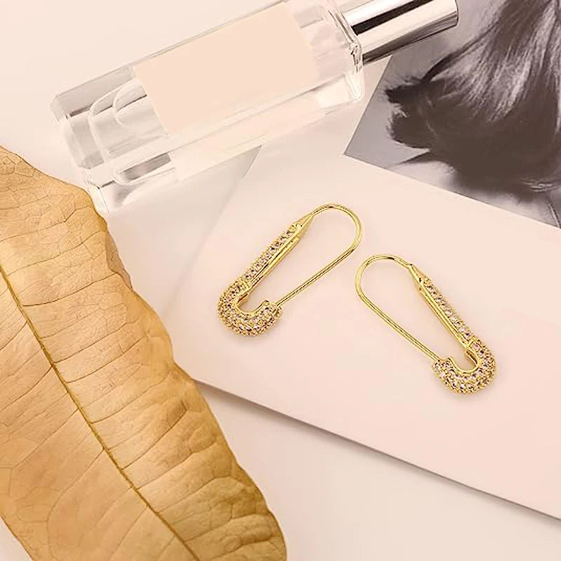 Paper Clip Hoop Earrings