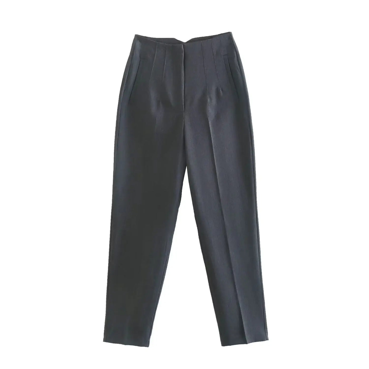 Front Zipper Straight Pants