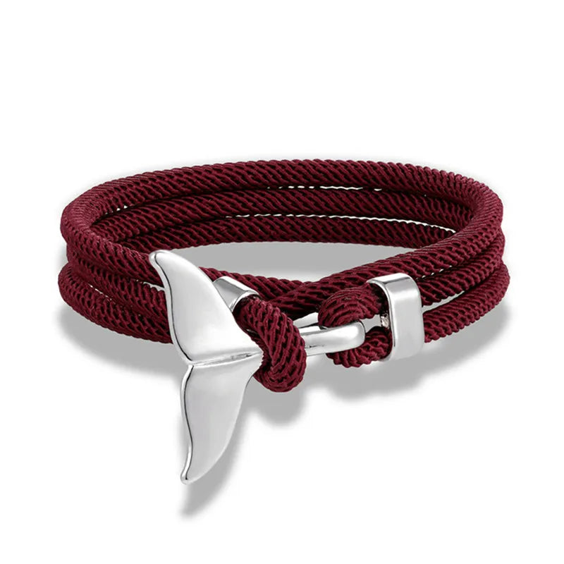 Whale Tail Anchor Bracelet