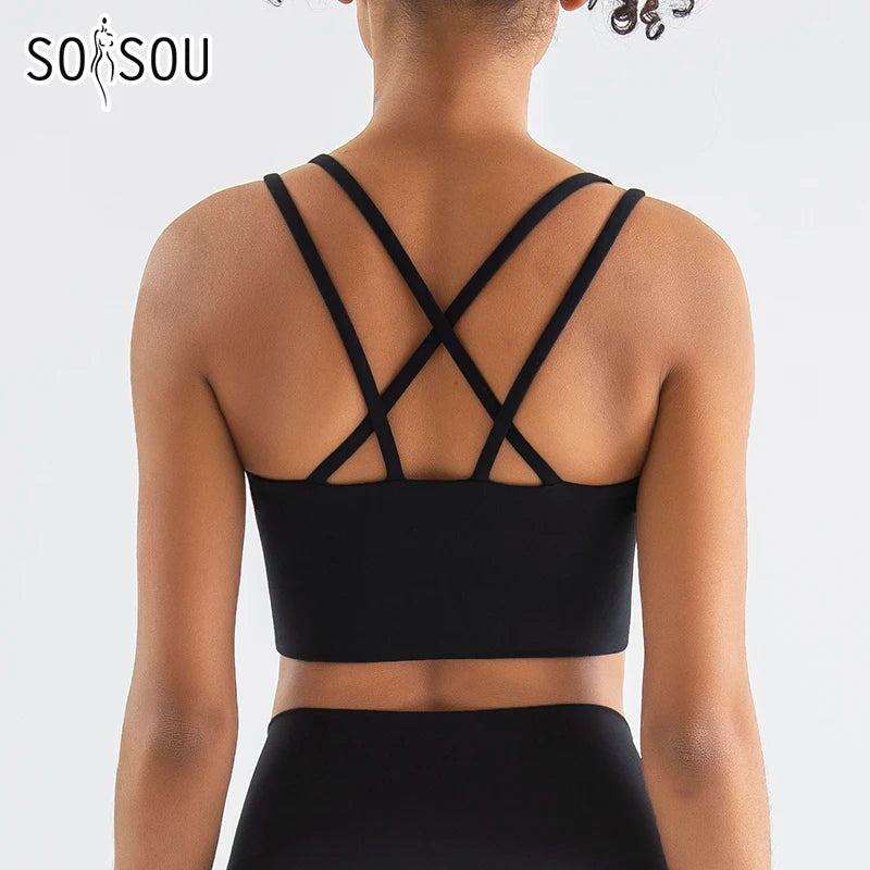 Cross Back Sports Bra