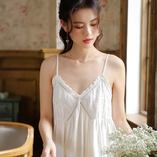 Embroidered Lace Princess Nightdress