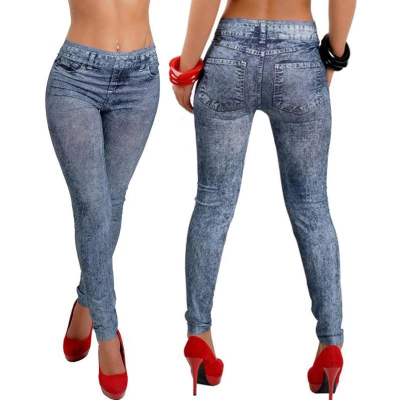Stretch Denim Look Jeggings
