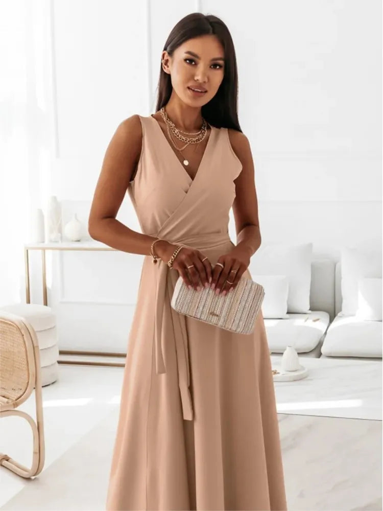 V Neck Lace Dress