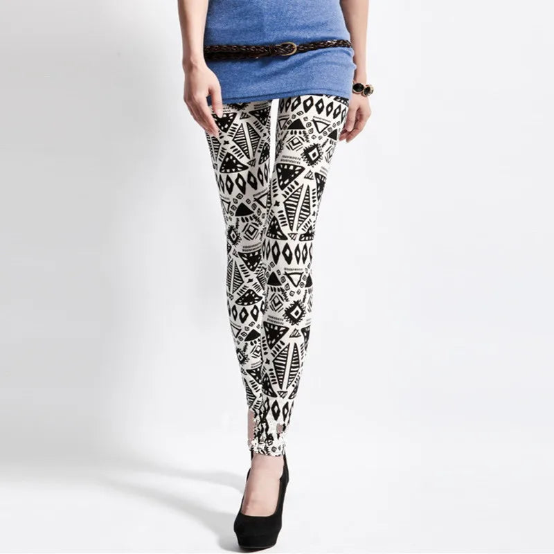 Colorful Patterned Fashion Leggings