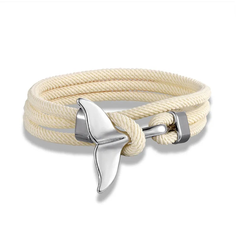 Whale Tail Anchor Bracelet