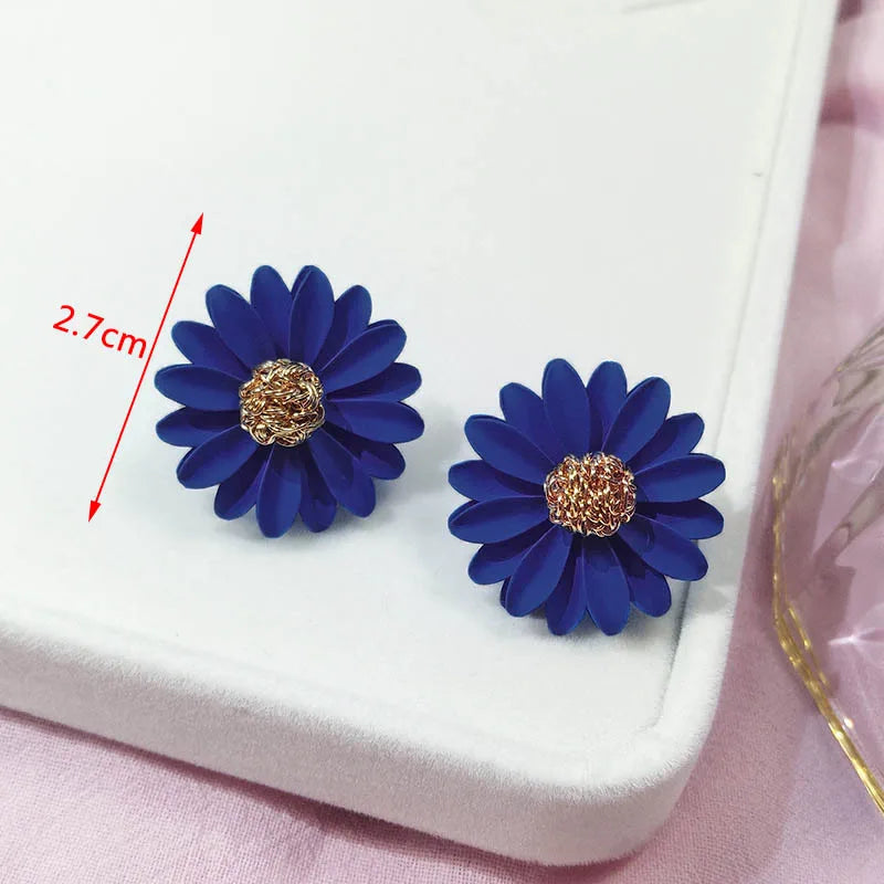 Blue Butterfly Drop Earrings