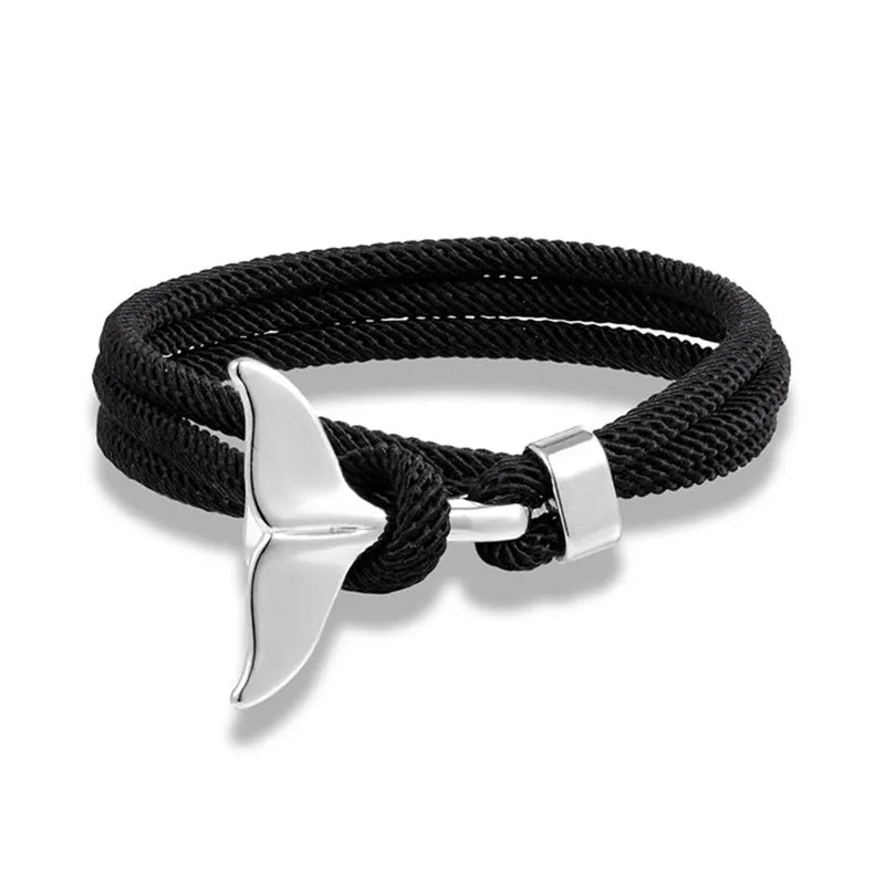 Whale Tail Anchor Bracelet