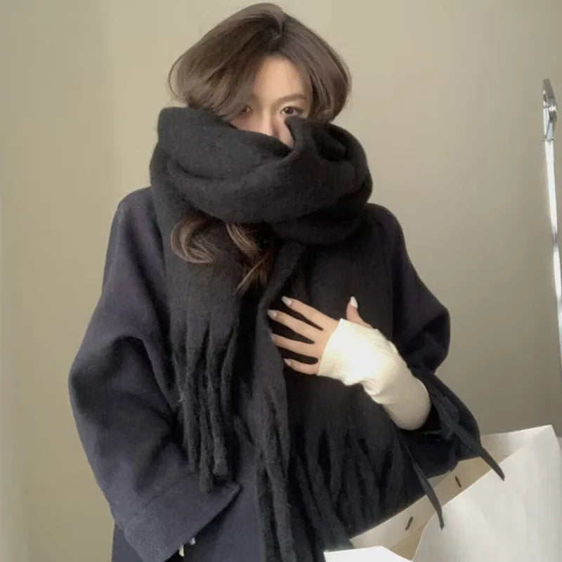 Long Tassel Winter Scarf