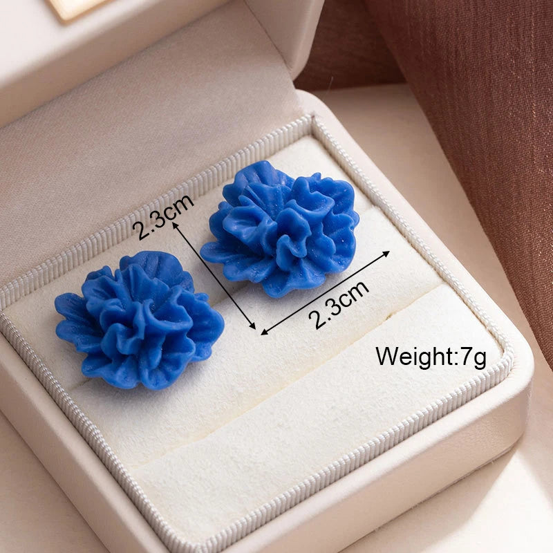 Blue Butterfly Drop Earrings