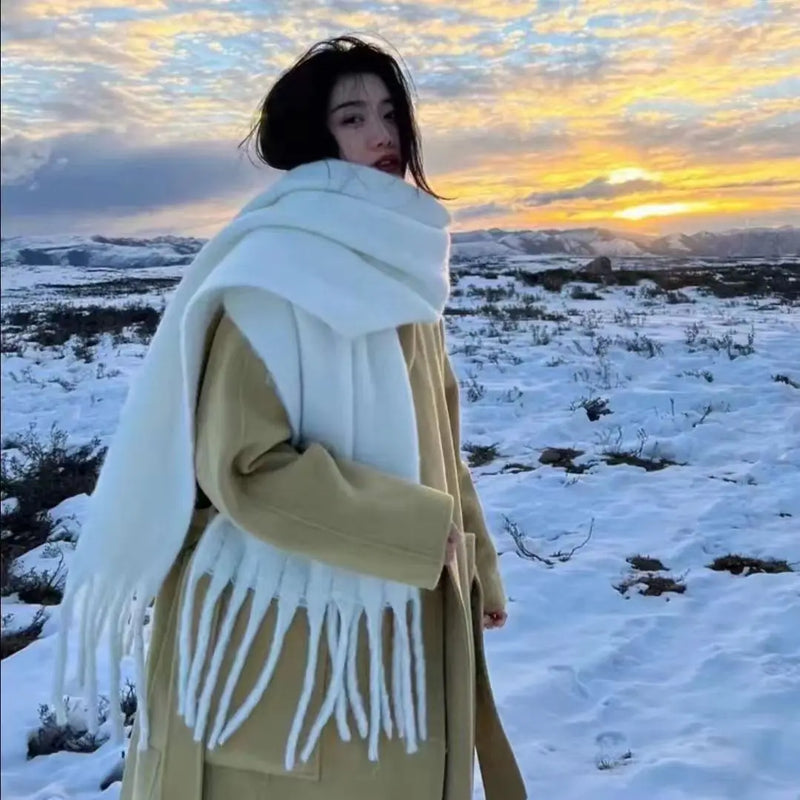 Long Tassel Winter Scarf