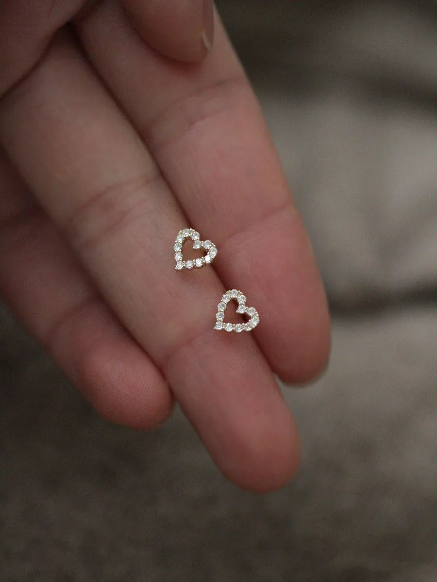 Gold Plated Zircon Studs