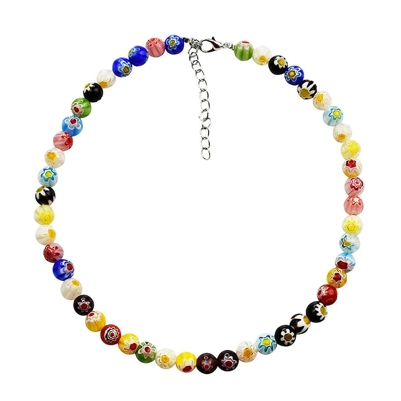 Bohemian Glass Bead Necklace