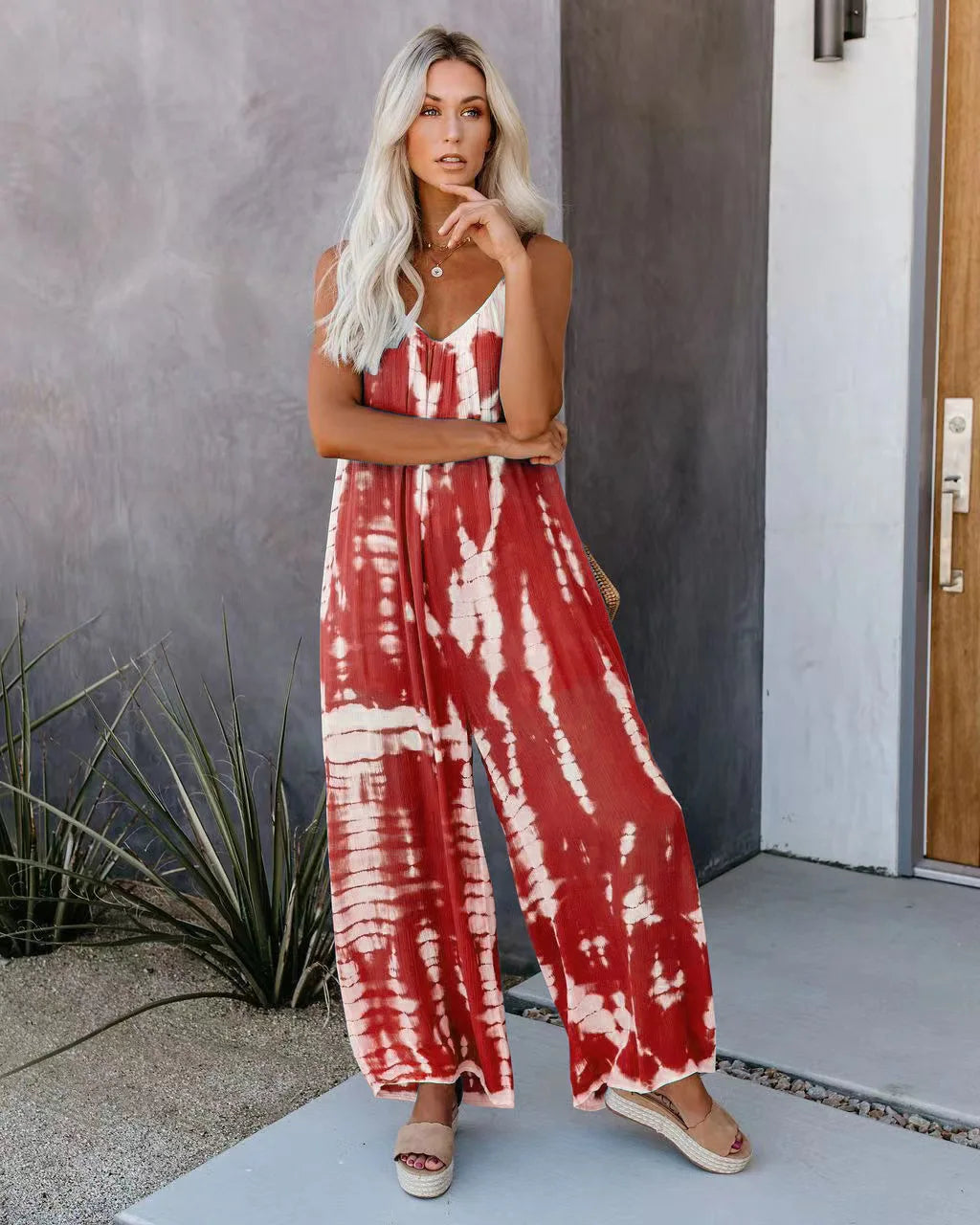 Suspender Wide Leg Jumpsuit